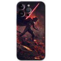 Potkal Hediye Fabrikası iPhone 14 Pro Max HD Baskılı Kılıf + 9D Tam Ekran Koruyucu - Darh Vader Wars