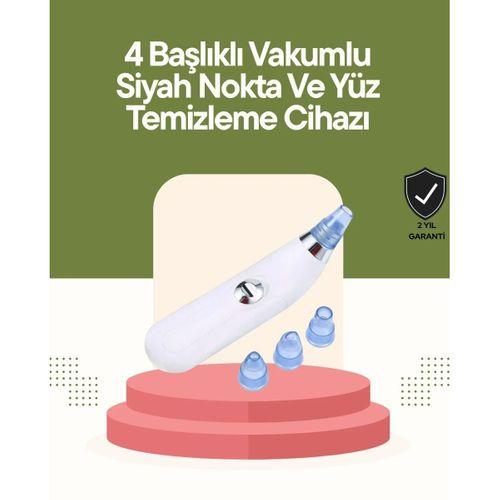 Usb Destekli 4 Başlıklı Siyah Nokta Vakum Cihazı – Gözenek Temizleyici Ve Cilt Yenileyici Bakım Aleti