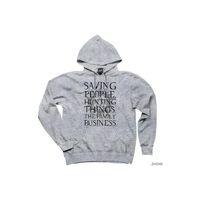 Supernatural Saving People Hunting Gri Kapşonlu Sweatshirt Hoodie