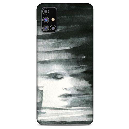 Samsung Galaxy M31s Kılıf Depresyon (13) Silikon Kap Mor Turuncu