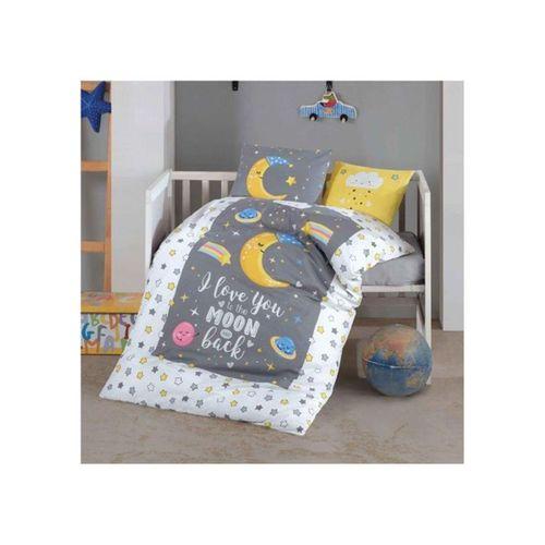 BEBEK NEVRESİM TAKIMI LUNA V1 GRİ