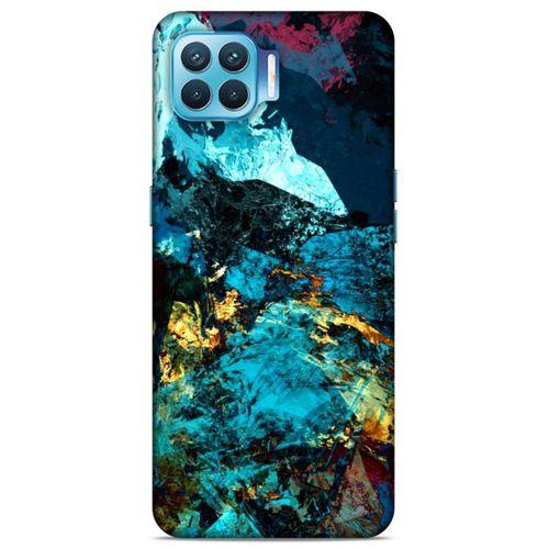 Lopard Oppo Reno 4 Lite Uyumlu Kılıf Soyut Sanat (40) Desenli Fit Silikon Kılıf