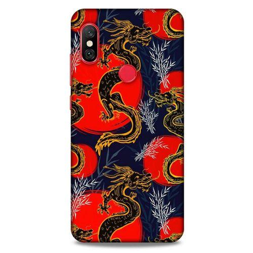 Xiaomi Mi A2 Lite Kılıf Dragons (30) Silicone Case Ejderha Cizimi