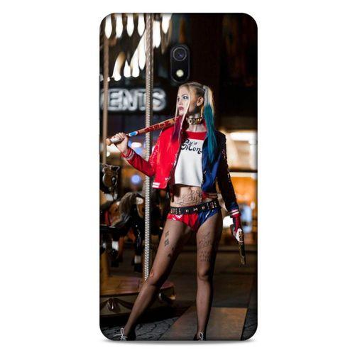Xiaomi Redmi 8A Uyumlu Kılıf Harley Quinn (24) Darbe Emici Kılıf Kiraz kırmızısı
