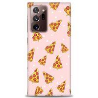Samsung Galaxy Note 20 Ultra Kılıf HD Baskılı Kılıf - Pizza Dilimleri + Tam Ekran Koruyucu