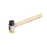 WORKPRO WP241050 35mm Ahşap Saplı Çift Başlı Hassas Lastik Çekiç