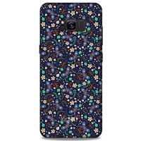 Samsung Galaxy S8 Plus Kılıf Kelebek Etkisi (8) Baskılı Kılıf Turkuaz Beyaz