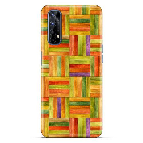 Lopard Oppo Realme 7 Uyumlu Kılıf Wood'X (50) Shockproof Kılıf Desenli