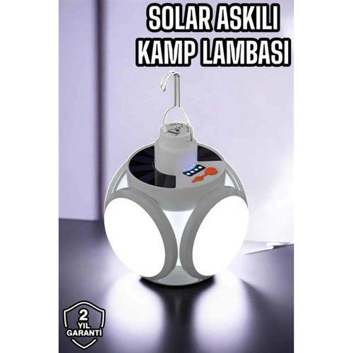Güneş Enerjili Solar Aydınlatma Kamp Çadır Lambası Şarjlı Ampül Led Şarjlı El Feneri Işıldak