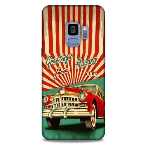 Retro (12) Desen Koruyucu Silikon Renkli Samsung Galaxy S9 Kılıf