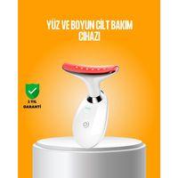 3 Modlu Boyun ve Yüz Bakım Cihazı – EMS, Temizleme, Sıcak Masaj ve Renkli Işık Terapi Özellikli