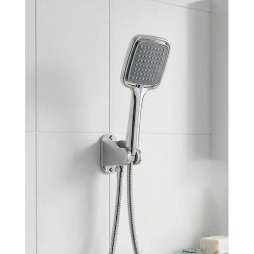 Siyah Duş Seti El Duşu Başlığı Spiral Hortum Ve Duvar Askısı Banyo Duş Seti