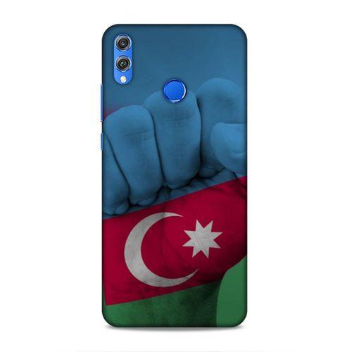 Huawei Honor 8x Uyumlu Kılıf Azarbaijan (19) Kılıfları Yumruk Bayrak