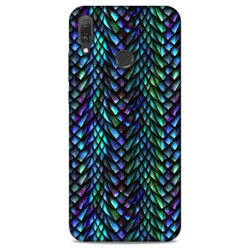 Huawei Y9 2019 Kılıf Dragons (1) Kılıfı Ejderha Pulları Rainbow