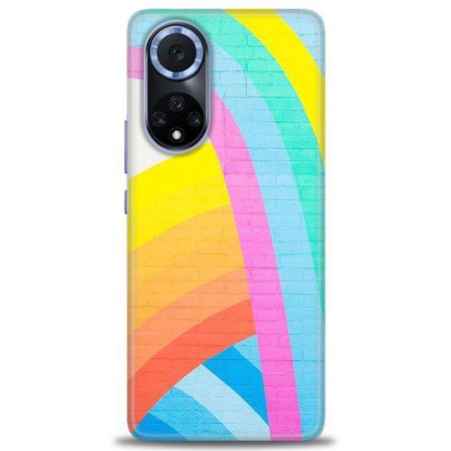 Huawei Nova 9 Kılıf HD Baskılı Kılıf - Renkli Duvar + Tam Ekran Koruyucu