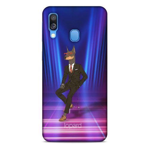 Samsung Galaxy A40 Kılıf FunnyMaX (44) Tough Armor Kılıf Fuşya Doberman