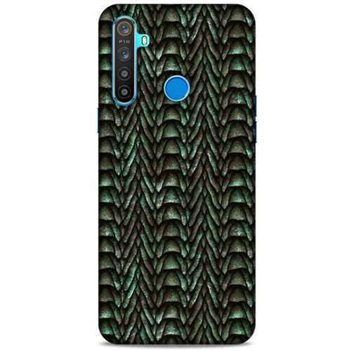 Oppo Realme 5i Kılıf Dragons (9) Kılıf Ejderha Cilt Açık Yeşil