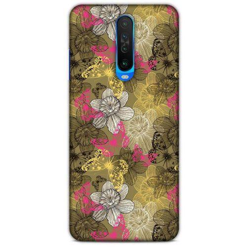 Xiaomi Redmi K30 5G Kılıf Kelebek Etkisi (37) Silicone Cover Beyaz Açık Yeşil