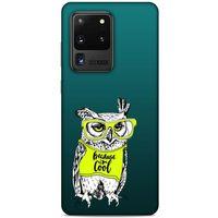 Animax Cool Baykuş Samsung Galaxy S20 Ultra Kılıf Desenli Silikon