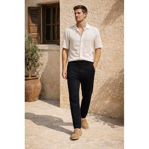 Herbert Nova Pike Kumaş Regular Fit Jogger Erkek Pantolon - Siyah