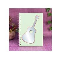Defter Sticker,Laptop Sticker  Aynalı  Gitar Şekilli 34X15X0,6Cm