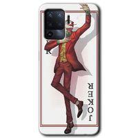 Oppo Reno 5 Lite Kılıf HD Desen Baskılı Arka Kapak + Temperli Cam - Joker İskambil