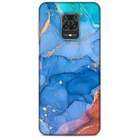 Xiaomi Redmi Note 9S Uyumlu Kılıf Mavi Delisi (10) Full Koruma Kılıfı Mermer