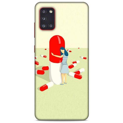 Samsung Galaxy A31 Kılıf Depresyon (19) Kılıfları Kahve Turuncu