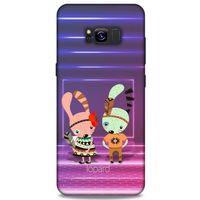 Samsung Galaxy S8 Plus Kılıf FunnyMaX (4) Koruma Kılıfı Mor Pembe