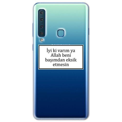 Galaxy A9 2018 Kılıf HD Yazı Baskılı Silikon Arka Kapak - Yazı 11