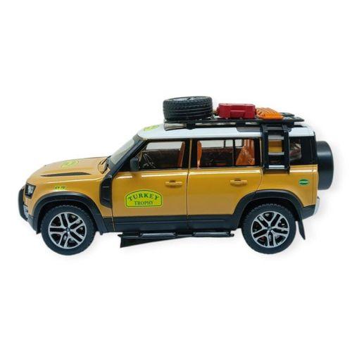 Model Araçlar - Metal Sesli Off-Road Araba 22 cm - Sarı