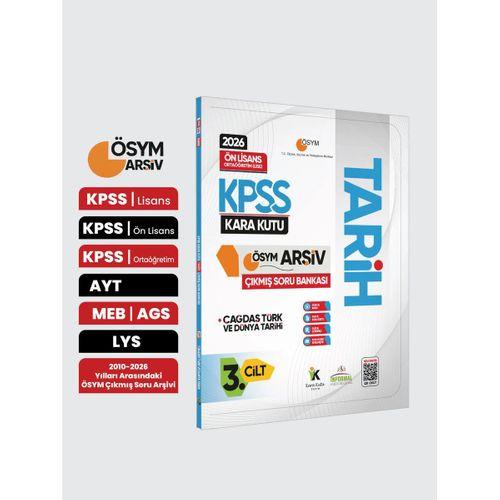 2026 KPSS Önlisans/Ortaöğretim Tarihin Kara Kutusu 3 Cilt ÖSYM Çıkmış Soru Bankası Konu Özetli Çözüm