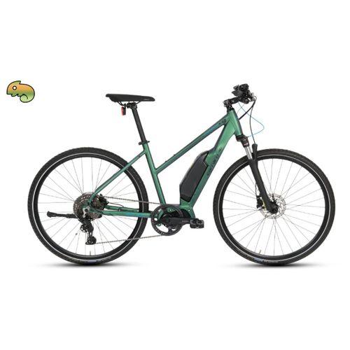 Carraro E-Sportive 6.7 9 Vites 28 Jant Şehir Bisikleti 48cm Mat Mavi Yeşil Mor-Siyah-Beyaz