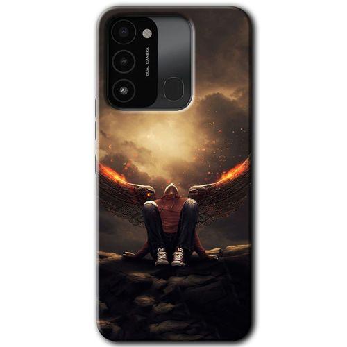 Tecno Spark 8C Kılıf HD Desen Baskılı Arka Kapak - Wings of Power
