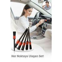 5’li Detay Temizlik Fırçası Seti – Araç İçi & Dış Yüzeyler İçin, Farklı Boyutlu Hassas Fırçalar 429052