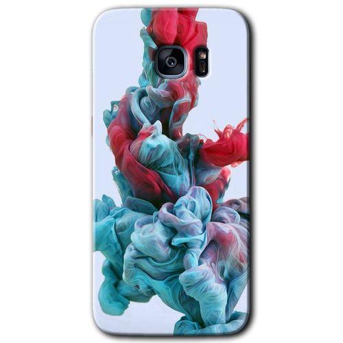 Potkal Hediye Fabrikası Samsung Galaxy S7 Edge Kılıf HD Desen Baskılı Arka Kapak - Renkli Karışım