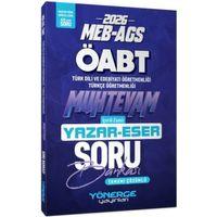 2026 ÖABT MEB AGS Türk Dili Edebiyatı Türkçe Öğretmenliği Muhtevam Yazar Eser Soru Bankası Yönerge Yayınları