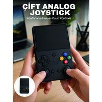 3.5 İnç Ips Ekran Retro Oyun Konsolu 64gb Dahili Hafıza Çift Analog Joystick Taşınabilir El Konsolu