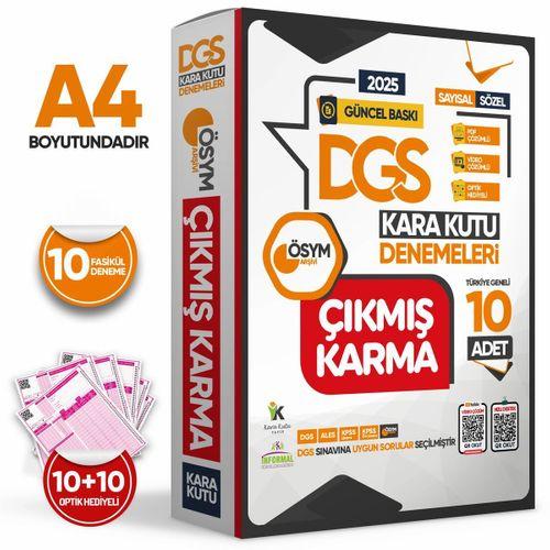 2025 DGS Sayısal-Sözel-TM ÖSYM Çıkmış Karma Kara Kutu 10lu Deneme Paketi Türkiye Geneli D  Çözümlü