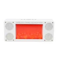 Alev Şömine Efektli Bluetooth Hoparlör Beyaz