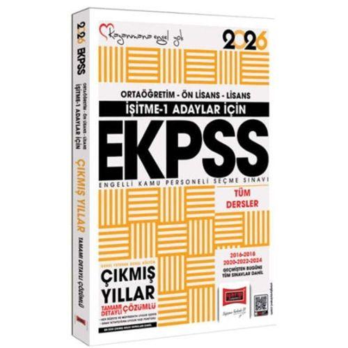2026 İşitme 1 Adaylar İçin EKPSS GKGY Tüm Dersler 2016-2024 Çıkmış Sorular Kitabı Yargı Yayınları