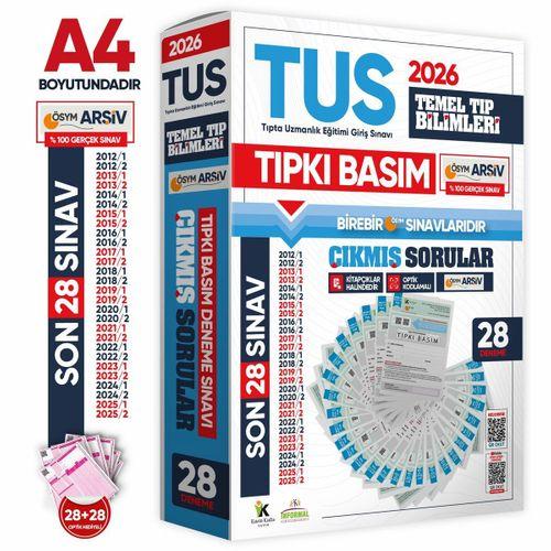2026 TUS Temel Tıp Bilimleri ÖSYM Çıkmış Soru Tıpkı Basım Son 14 Yıl 28li Deneme Kitapçığı