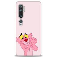 Xiaomi Mi Note 10 Pro Kılıf HD Baskılı Kılıf - Pembe Panter + Tam Ekran Koruyucu