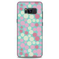 Samsung Galaxy S8 Kılıf Pastel Renkler (50) Shockproof Kılıf Bordo Pembe