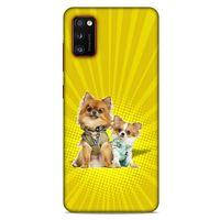 Lopard Samsung Galaxy A41 Uyumlu Kılıf Köpek Kıyafetleri (22) Tam Koruma Kılıfı