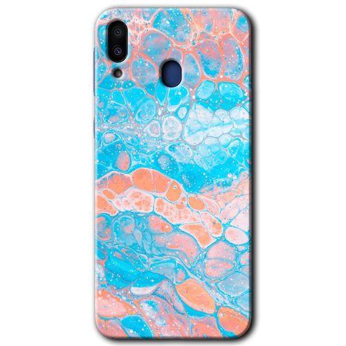 Samsung Galaxy M20 HD Baskılı Kılıf + 9D Tam Ekran Koruyucu - Bubbles 1
