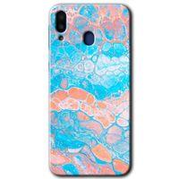 Samsung Galaxy M20 HD Baskılı Kılıf + 9D Tam Ekran Koruyucu - Bubbles 1