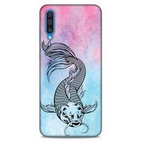 Lopard Samsung Galaxy A30s Uyumlu Kılıf Tattoo's (31) TPU Kılıf Balık Dövmesi