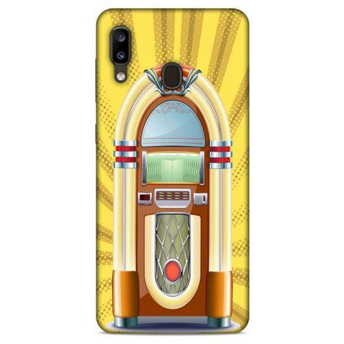 Retro (45) Desen Liquid Air Kılıf Renkli Samsung Galaxy A20 Kılıf