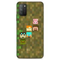 Lopard Xiaomi Poco M3 Uyumlu Kılıf PiXel (14) Lansman Kılıf Minecraft Karakterleri